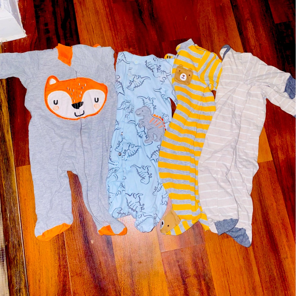 4 baby boy sleepers